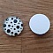 cabochon rond en verre 18mm divers 022