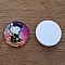 cabochon rond en verre 25mm divers 009
