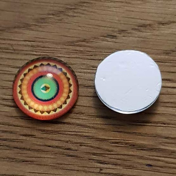 cabochon rond en verre 16mm divers 010