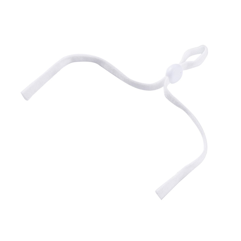 kit 20 Bandes &eacute;lastiques cordon Blanc avec Boucle R&eacute;glable attache pour Masque..