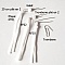 kit 20 Bandes &eacute;lastiques cordon Blanc avec Boucle R&eacute;glable attache pour Masque..