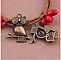 lot de 5 breloques chouettes en m&eacute;tal bronze-01 Pendentif Chouette 