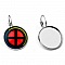 support cabochon acier inoxydable boucle d'oreille 16 mm N&deg;07