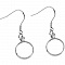 support cabochon acier inoxydable boucle d'oreille 14 mm N&deg;06 Argent