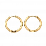 Support Boucle d'oreille Cr&eacute;ole Huggie Acier Inoxydable N&deg;04-23 mm 02