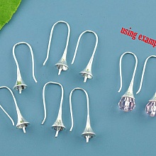 Support Boucle d'oreille pour boule &agrave; garnir x 1 Paire