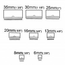 160 Fermoirs griffe 06 au 35 mm  Argent
