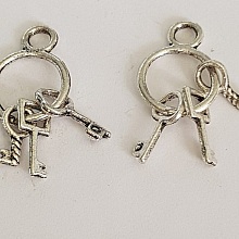 Breloque Clef N&deg;01 Argent