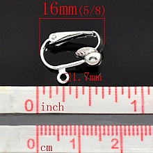 Support Boucle d'oreille Clip N&deg;02 x 5 Paires
