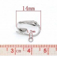 Support Boucle d'oreille Clip N&deg;03 x 5 Paires