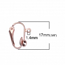 Support Boucle d'oreille Clip N&deg;04 x 5 Paires