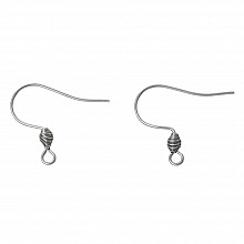 Support Boucle d'oreille Hame&ccedil;on Acier Inoxydable N&deg;01 X 1 Paire