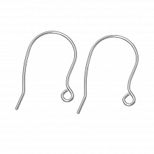 Support Boucle d'oreille Hame&ccedil;on Acier Inoxydable N&deg;02 X 5 Paires
