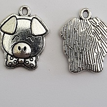 Breloque Cochon N&deg;01 X 1 Pi&egrave;ce