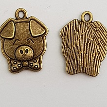 Breloque Cochon N&deg;02 X 1 Pi&egrave;ce