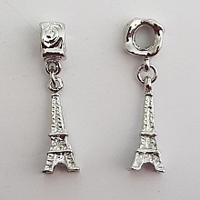Breloque Tour Eiffel x 2 pi&egrave;ces
