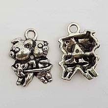 Breloque Cochon N&deg;03 X 5 Pi&egrave;ce