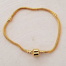 Bracelet Europ&eacute;en clip dor&eacute;
