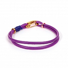 Bracelet Europ&eacute;en Double Uni Violet