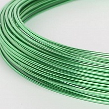 Fil Aluminium 1 mm Light Green rouleau de 10 m&egrave;tres.