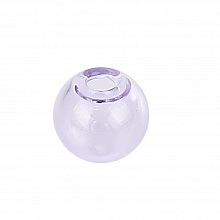 1 Boule en verre ronde &agrave; remplir de 12mm Violet