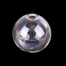 1 Boule en verre ronde &agrave; remplir de 20mm AB Transparent