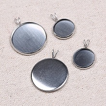 1 support cabochon 20 mm Acier Inoxydable N&deg;06