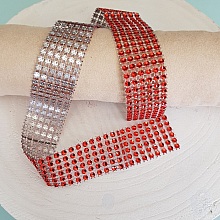 Ruban Strass N&deg;03 Rouge par 0.50 cm.