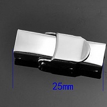Fermoir clip griffe pour cuir 06 mm de large