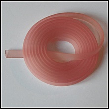 1 m&egrave;tre cordon Pvc Plat 5.8 x 1.9 mm Vieux Rose