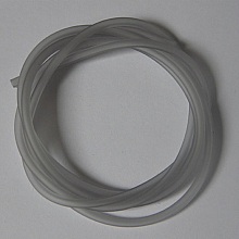 1 m&egrave;tre cordon Pvc Creux 3 mm Gris Clair