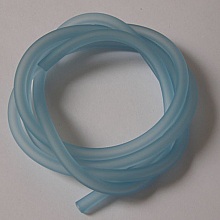 1 m&egrave;tre cordon Pvc Creux 5 mm Aquamarine
