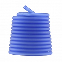 1 m&egrave;tre cordon Pvc Creux 5 mm Bleu Moyen