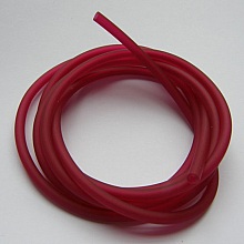 1 m&egrave;tre cordon Pvc Creux 5 mm Bordeaux