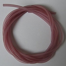 1 m&egrave;tre cordon Pvc Creux 5 mm Prune
