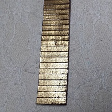Cuir Rectangle Dor&eacute; de 20 mm par 20 cm
