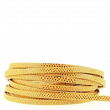 1 m&egrave;tre Lani&egrave;re l&eacute;zard Jaune/Or 05 mm