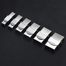 Fermoir clip griffe pour cuir 06 mm de large Bross&eacute;