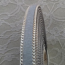Cuir Plat Veau Gris 10 mm par 20 cm peau et cha&icirc;ne