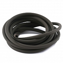 1 m&egrave;tre cordon Pvc Creux 6,5 mm Brun