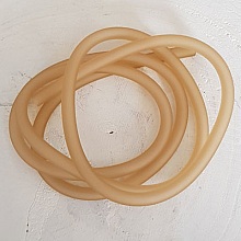 1 m&egrave;tre cordon Pvc Creux 6,5 mm Champagne 2