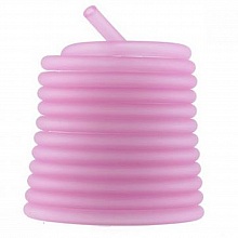 1 m&egrave;tre cordon Pvc Creux 6,5 mm Violet Ros&eacute;