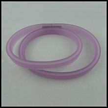 0.50 Cm PVC creux rectangle Violet Ros&eacute;