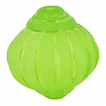 Perle Lucite Forme Lampion Stri&eacute;e P&eacute;ridot