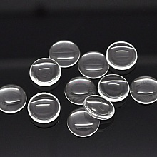 Cabochon Rond 10 mm en verre loupe transparent N&deg;02