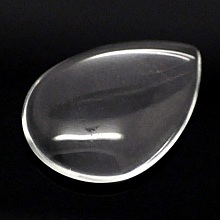 Cabochon Goutte 18 x 25 mm en verre loupe transparent N&deg;25