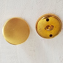 Bouton Dor&eacute; N&deg;03 de 18 mm Rond
