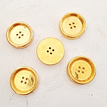 Bouton Dor&eacute; N&deg;07 de 29 mm Rond