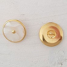 Bouton Dor&eacute; N&deg;09 de 23 mm Rond