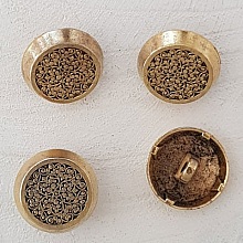 Bouton Dor&eacute; N&deg;11 de 15 mm Rond